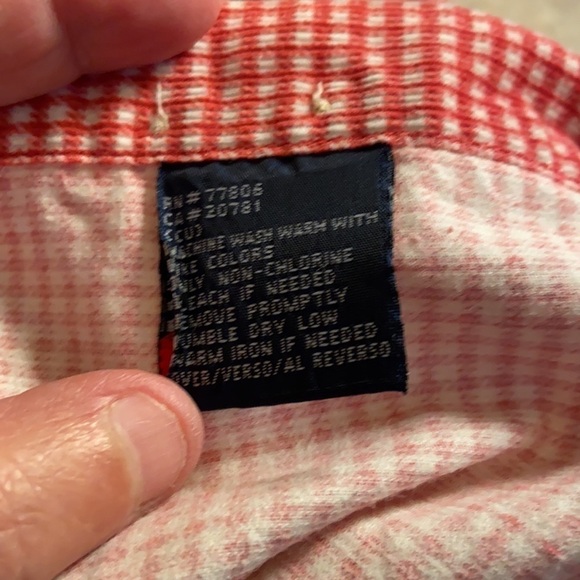 Tommy Hilfiger checkered long sleeve button down - Picture 6 of 7